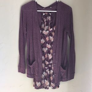 Blouse and cardigan